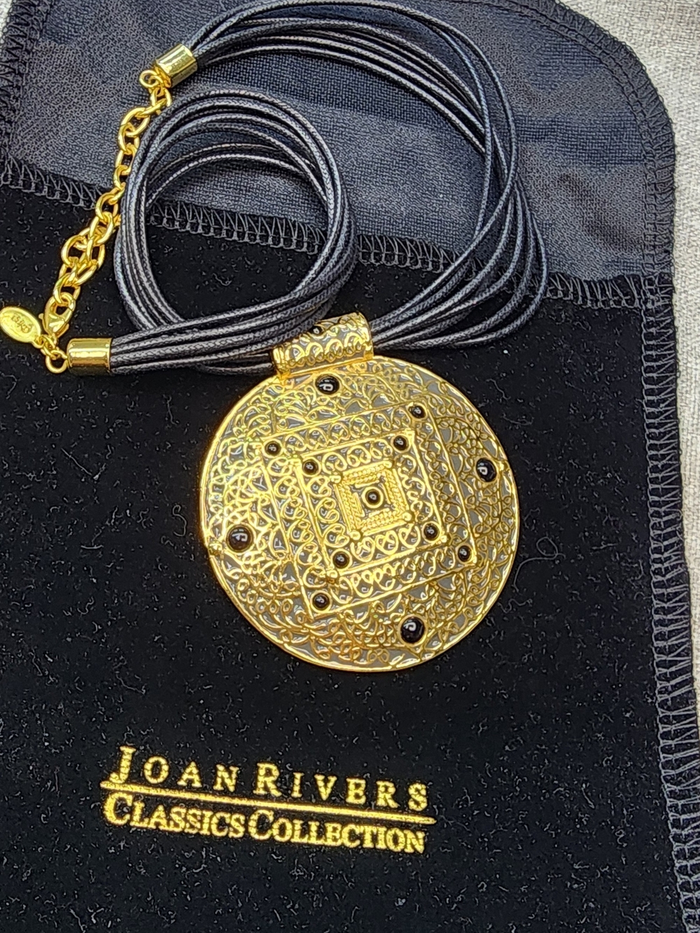 Joan Rivers Classics Collection Gold Medallion Multi-Strand Necklace
